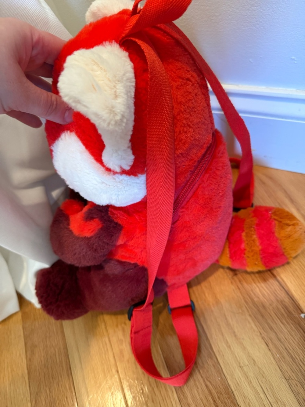 Turning Red Plush Panda Kids Backpack - Soft Animal Plush Bag - Picture 2 of 4